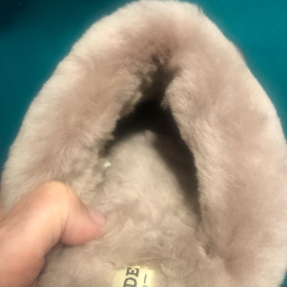 Dearfoam Fireside Open-back Shearling Slippers Sz 9 - Picture 9 of 10